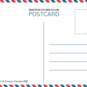 Sketch of Greenwich Pub on A6 Postcard